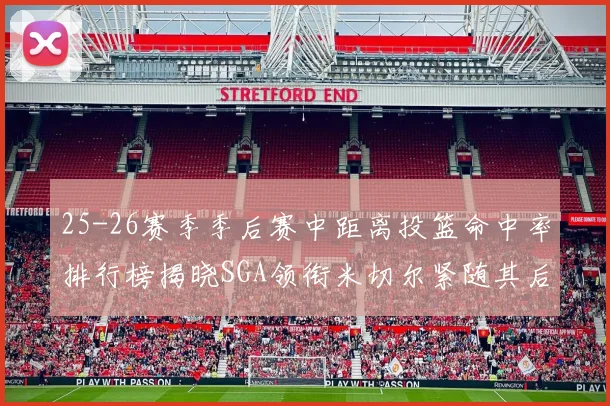 25-26赛季季后赛中距离投篮命中率排行榜揭晓SGA领衔米切尔紧随其后哈登位列第五
